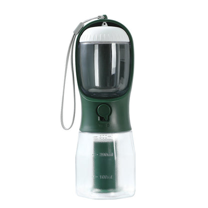 3-in-1 Portable Dog Water Bottle – Food & Water Dispenser